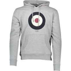 Bluza "Target" w kolorze szarym. Szare bluzy męskie z kieszeniami marki Ben Sherman, m, z nadrukiem. W wyprzedaży za 152,95 zł.