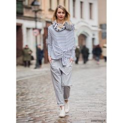 Bluza w paski Nautica LOOK. Szare bluzy damskie Pakamera, w paski, z elastanu, z długim rękawem, długie, bez kaptura. Za 179,00 zł.