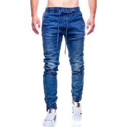 Spodnie męskie joggery jeansowe Recea. Spodnie męskie Recea, s, bez wzorów, z bawełny. W wyprzedaży za 86,34 zł.