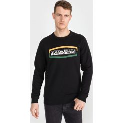 Napapijri Bogy Bluza Czarny. Czarne bluzy męskie Napapijri, xxl, z nadrukiem, z bawełny, bez kołnierzyka, bez rękawów, bez kaptura. Za 368,95 zł.