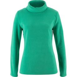 Bluzy damskie: Bluza z polaru z golfem bonprix szmaragdowy