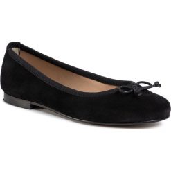 Baleriny GINO ROSSI - E20-26211LX Black. Czarne baleriny damskie Gino Rossi, bez wzorów, ze skóry, bez obcasa, bez zapięcia. Za 219,99 zł.