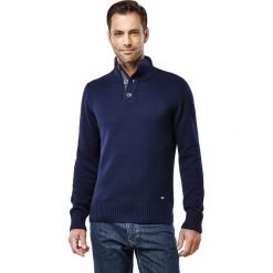 Golfy męskie: Sweter w kolorze granatowym