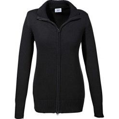 Golfy damskie: Sweter rozpinany bonprix czarny