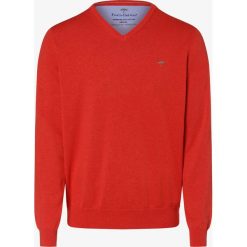 Fynch-Hatton - Sweter męski, czerwony. Czerwone swetry męskie Fynch-Hatton, xxl, bez wzorów, z dzianiny, klasyczne, z dekoltem w serek, bez kaptura. Za 299,95 zł.