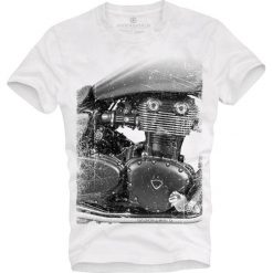 T-shirt męski UNDERWORLD Motorcycle. Szare t-shirty męskie Underworld, xl, bez wzorów, z bawełny, bez kołnierzyka. Za 69,99 zł.