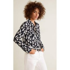 Mango - Koszula Storm. Szare koszule damskie marki Mango, l, z materiału, klasyczne, z klasycznym kołnierzykiem, z długim rękawem. Za 139,90 zł.