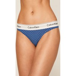 Calvin Klein Underwear - Figi. Różowe majtki damskie Calvin Klein Underwear, s, z elastanu. W wyprzedaży za 69,90 zł.