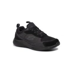 Skechers BOUNDER-COURTHALL 52511BBK. Czarne buty sportowe męskie Skechers, ze skóry, bez zapięcia. Za 249,99 zł.
