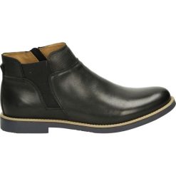 Botki męskie - 6447-1-7 NERO. Szare botki męskie marki Venezia, ze skóry. Za 249,00 zł.