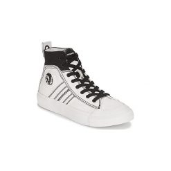 Buty Diesel S-ASTICO MID LACE W. Białe trampki i tenisówki damskie Diesel, bez wzorów, bez zapięcia. Za 439,00 zł.