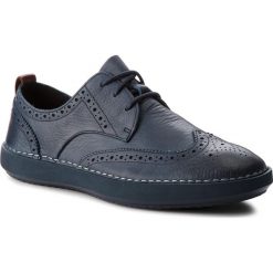 Półbuty męskie: Półbuty CLARKS - Komuter Run 261337407 Navy Tumb