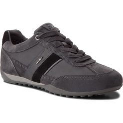 Sneakersy GEOX - U Wells C U52T5C 022ME C9AF4 Anthracite/Navy. Szare sneakersy męskie Geox, na co dzień, bez wzorów, z zamszu, eleganckie, bez zapięcia. W wyprzedaży za 289,00 zł.