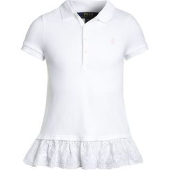 Bluzki dziewczęce bawełniane: Polo Ralph Lauren EYELET Koszulka polo white