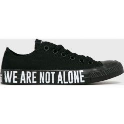 Converse - Tenisówki. Czarne trampki i tenisówki damskie Converse, z gumy, na sznurówki. W wyprzedaży za 199,90 zł.