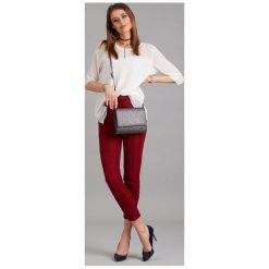 KOPERTÓWKA TOREBKA WIZYTOWA WIECZOROWA ROVICKY. Szare kopertówki damskie ROVICKY, na co dzień, w paski, ze skóry ekologicznej, eleganckie, na ramię, małe, bez dodatków. Za 59,90 zł.