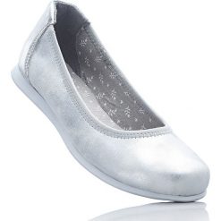Baleriny damskie: Baleriny bonprix srebrny