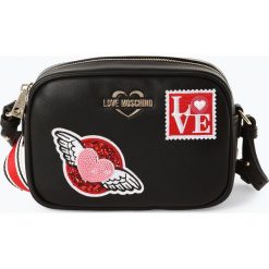 Love Moschino - Saszetka damska, czarny. Czarne saszetki damskie Love Moschino, w paski, bez dodatków. Za 719,95 zł.