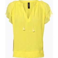 Marc Cain Collections - Bluzka damska, żółty. Żółte bluzki damskie Marc Cain Collections, bez wzorów, bez kołnierzyka, bez rękawów. Za 899,95 zł.