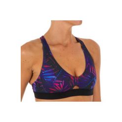 Góra kostiumu kąpielowego AGATHA PALMI damska. Czarne t-shirty damskie marki OLAIAN, bez wzorów, z elastanu, sportowe, z dekoltem na plecach. Za 59,99 zł.