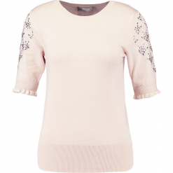 T-shirty damskie: Oasis FAIRYTALE EMBELLISHED SLEEVE Tshirt z nadrukiem nude