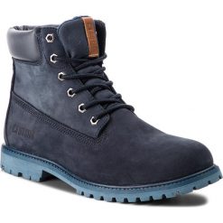 Trapery BIG STAR - BB274446 Navy. Niebieskie trapery damskie marki BIG STAR, z zamszu, retro, bez obcasa, bez zapięcia. W wyprzedaży za 169,00 zł.