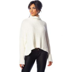 Sweter "Jada" w kolorze białym. Białe swetry damskie So Cachemire, l, bez wzorów, z bawełny, bez rękawów, bez kaptura. W wyprzedaży za 175,95 zł.