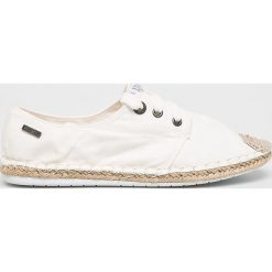 Big Star - Espadryle. Białe espadryle damskie BIG STAR, bez wzorów, z gumy, bez obcasa, na obcasie. W wyprzedaży za 79,90 zł.