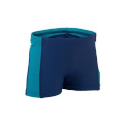 Bokserki pływackie dla malucha. Niebieskie majtki chłopięce NABAIJI, bez wzorów, z elastanu. Za 19,99 zł.