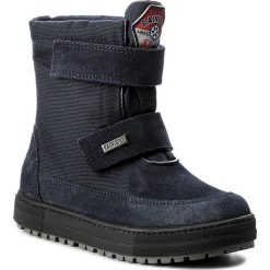 Śniegowce NATURINO - Gange 0013001220.01.9101 Bleu. Niebieskie buty zimowe chłopięce marki Naturino, z materiału. W wyprzedaży za 309,00 zł.