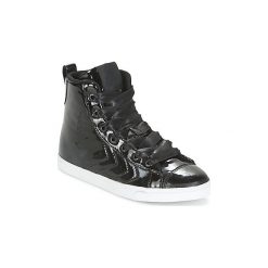 Buty Dziecko Hummel STRADA PATENT JR. Czarne trampki dziewczęce Hummel, bez wzorów, bez zapięcia. Za 207,20 zł.