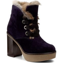 Botki BALDININI - 818101A83SCRUS1580 Baltico. Niebieskie buty zimowe damskie marki Baldinini, ze skóry, na obcasie. W wyprzedaży za 1279,00 zł.