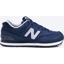 New Balance - Buty ML574SKH. Niebieskie halówki męskie New Balance, z materiału, na sznurówki. W wyprzedaży za 219,90 zł.