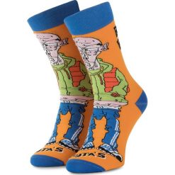 Skarpety Wysokie Unisex CUP OF SOX - Wojtas Kolorowy Pomarańczowy. Pomarańczowe skarpetki damskie Cup of sox, bez wzorów, z elastanu. Za 35,00 zł.
