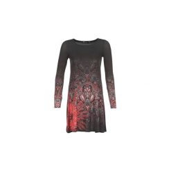 Sukienki krótkie Desigual JAIPUR. Szare sukienki damskie Desigual, s, bez wzorów, bez kołnierzyka, z krótkim rękawem, krótkie, mini. Za 279,20 zł.