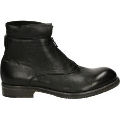 Botki męskie - 4012 MON NERO. Czarne botki męskie Venezia, ze skóry. Za 589,00 zł.