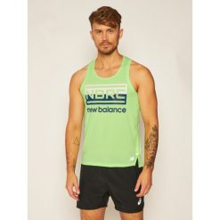 Koszulka techniczna New Balance Printed Impact Run MT01233. Zielone koszulki męskie New Balance, m, bez wzorów, polo, bez rękawów. Za 139,00 zł.