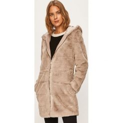 Only - Płaszcz. Szare kurtki damskie ONLY, s, bez wzorów, z poliesteru, z kapturem. W wyprzedaży za 159,90 zł.