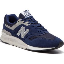 Sneakersy NEW BALANCE - CM997HCE Granatowy. Niebieskie sneakersy męskie New Balance, na co dzień, bez wzorów, ze skóry, bez zapięcia. W wyprzedaży za 299,99 zł.