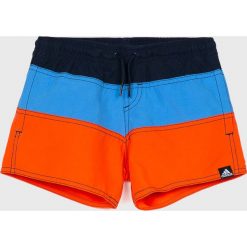 Adidas Performance - Kąpielówki dziecięce 116 - 128 cm. Kąpielówki chłopięce adidas Performance, bez wzorów, z poliesteru. W wyprzedaży za 99,90 zł.