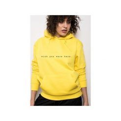 Wish You Were Here Yellow Hoodie. Żółte bluzy męskie marki Rest_factory, s, z bawełny, z kapturem. Za 159,20 zł.