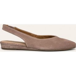 Tamaris - Baleriny skórzane. Baleriny damskie Tamaris, bez wzorów, ze skóry, bez obcasa, na obcasie. Za 239,90 zł.