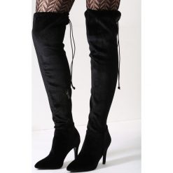 Buty zimowe damskie: Czarne Kozaki Hola