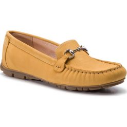 Mokasyny BALDACCINI - 1105500 Yellow 9968. Żółte mokasyny damskie Baldaccini, ze skóry, na płaskiej podeszwie. W wyprzedaży za 179,00 zł.