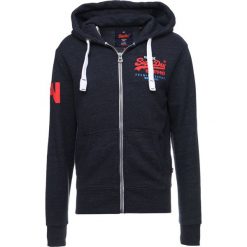 Superdry PREMIUM GOODS ZIPHOOD Bluza rozpinana bass blue grindle. Niebieskie kardigany męskie Superdry, s, z bawełny. W wyprzedaży za 350,10 zł.