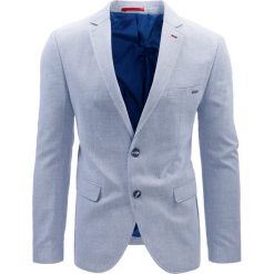 Marynarki męskie: Marynarka męska casual niebieska (mx0363)