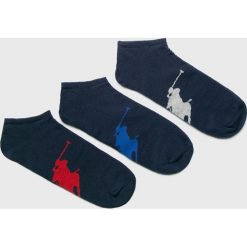 Polo Ralph Lauren - Skarpety (3-pack). Niebieskie skarpetki męskie marki Polo Ralph Lauren, z elastanu. Za 89,90 zł.