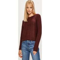 Vero Moda - Sweter. Pomarańczowe swetry damskie Vero Moda, s, bez wzorów, z dzianiny, bez rękawów, bez kaptura. W wyprzedaży za 49,90 zł.