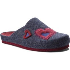 Kapcie DR. BRINKMANN - 320499 Navy 5. Niebieskie klapki damskie Dr. Brinkmann, bez wzorów, z materiału, bez obcasa. Za 149,00 zł.