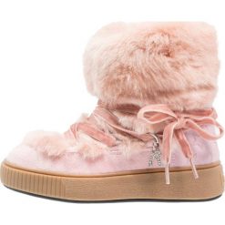 Buty zimowe damskie: Replay Botki sznurowane pink